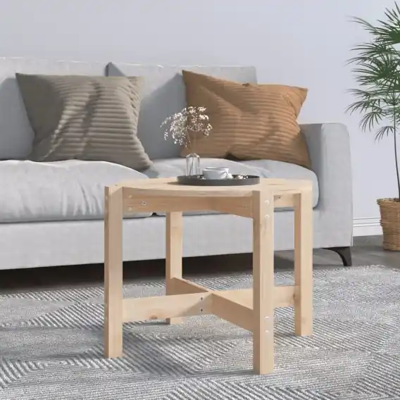 Zamów dziś Stolik kawowy, Ø 62,5x45 cm, lite drewno sosnowe Lumarko! - Hurtownia wielobranżowa Lumarko
